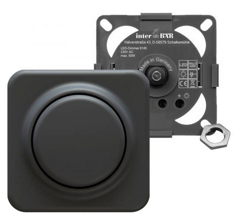 InterBär 8149-000.01 Möbeleinbau-Dimmer black