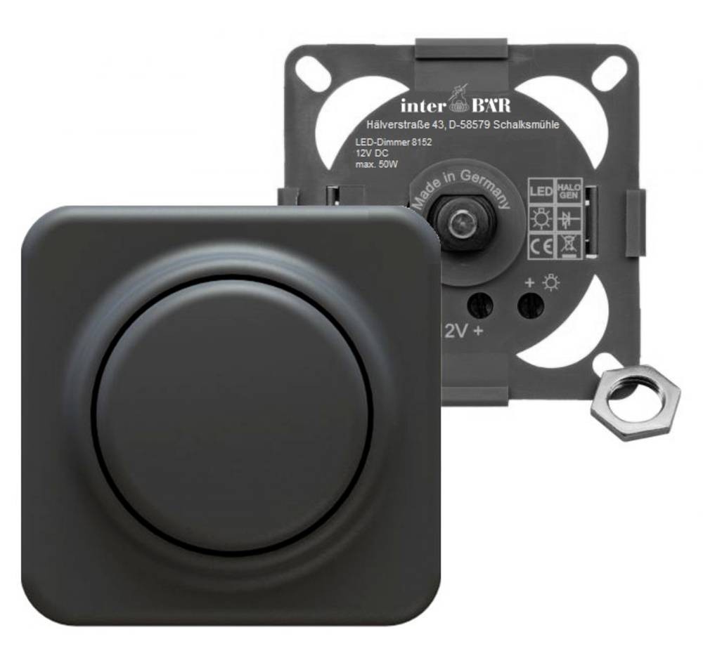 InterBär 8152-004.01 Möbeleinbau-Dimmer black