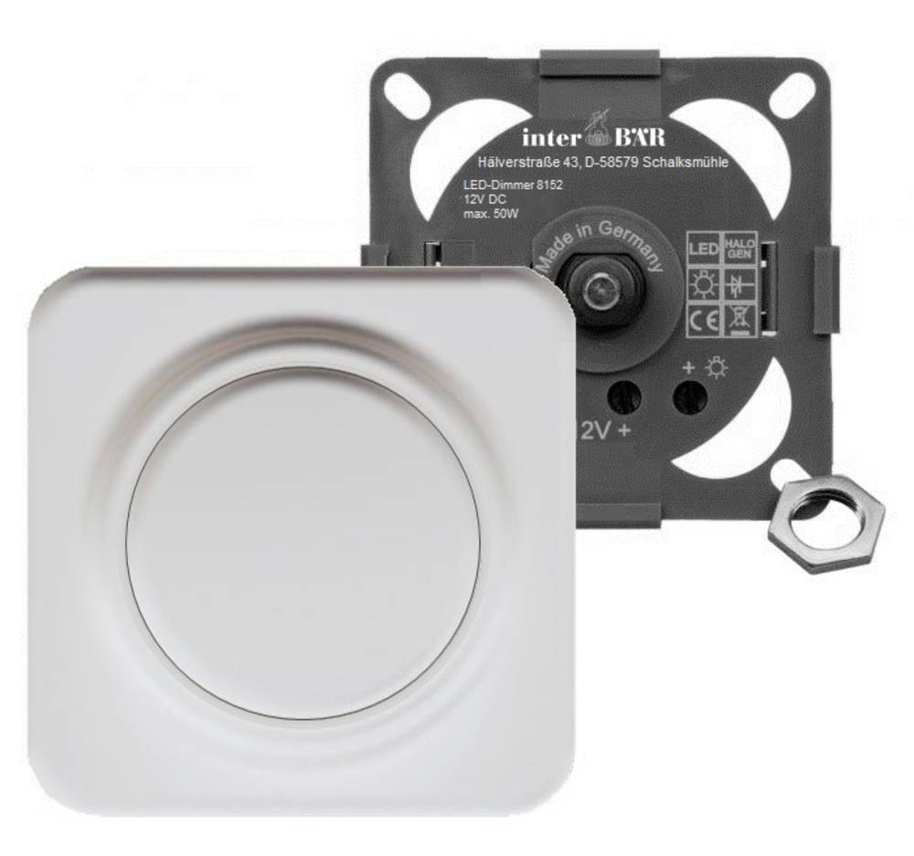 InterBär 8152-008.01 Möbeleinbau-Dimmer bianco