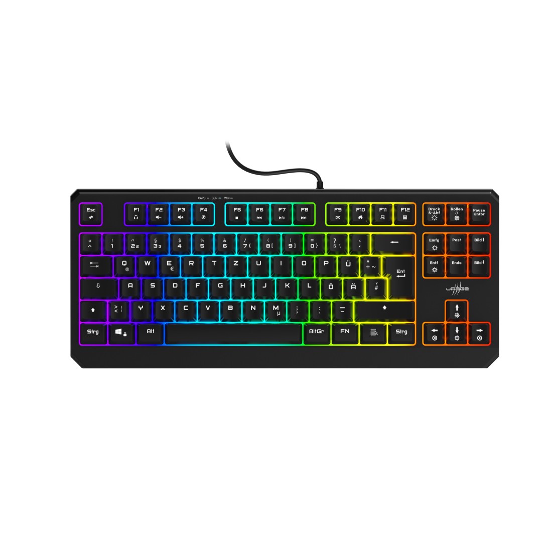 uRage 00217818 Gaming-Keyboard Exodus 220 TKL, Schwarz, QWERTZ DE