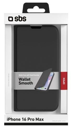SBS TEWALIP1667PK mobile phone case 17.5 cm (6.9") Wallet case Black -