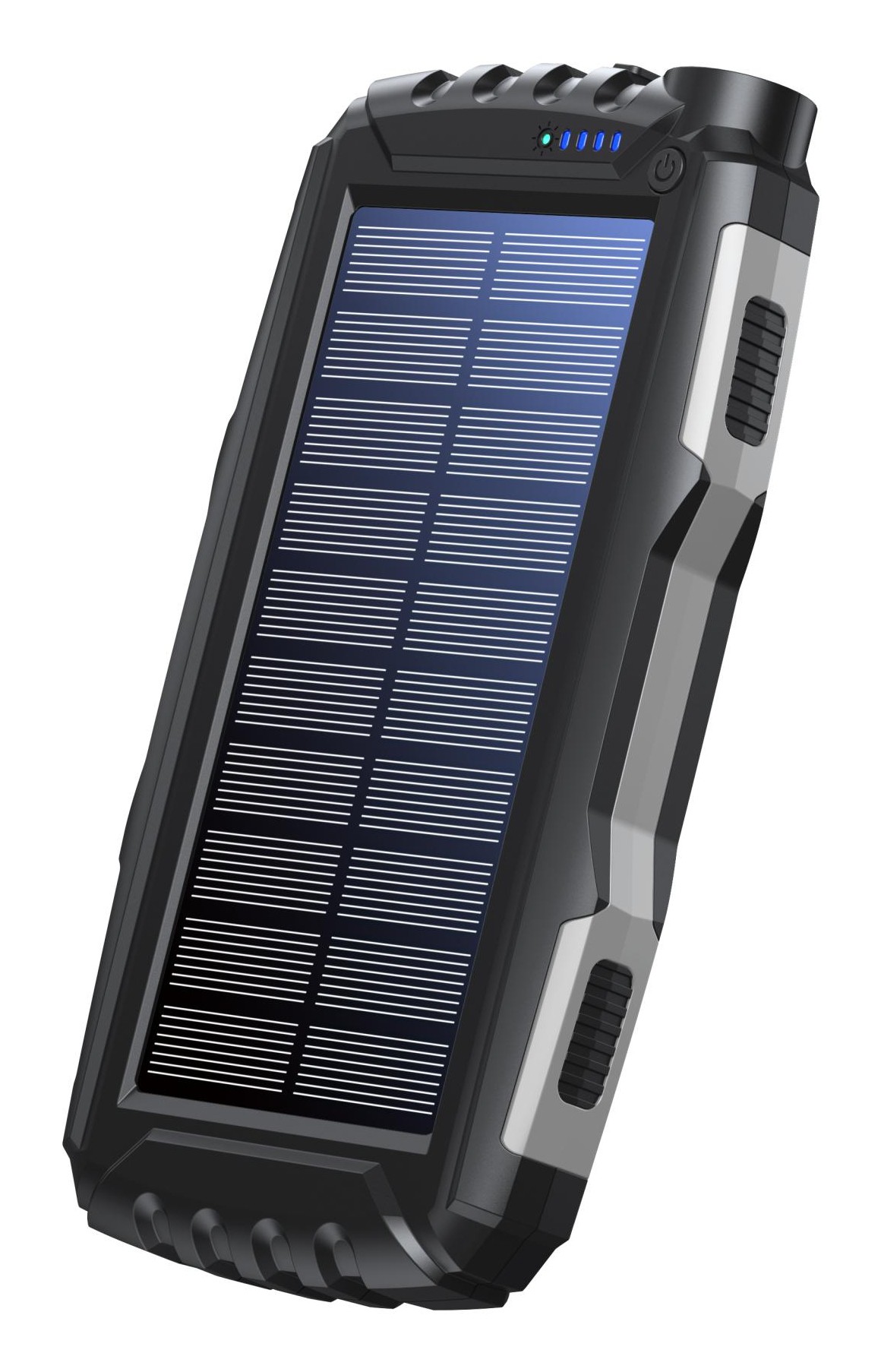 Denver PSO-20010 MK2 Solar Powerbank 20000 mAh Anthrazit Taschenlampe,