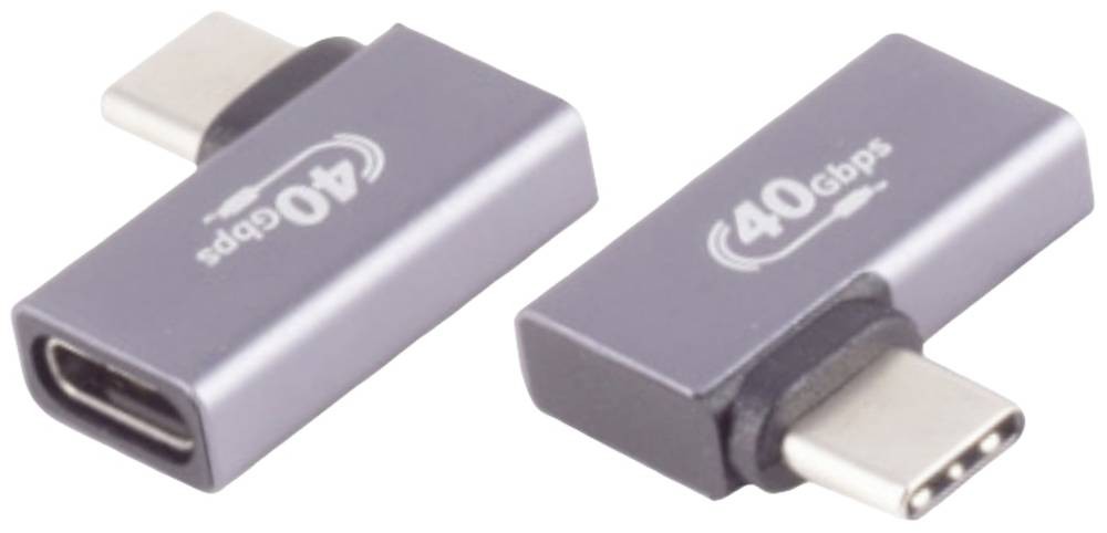 BKL Electronic USB-C Adapter, 4.0, 90° Winkel links/rechts, Pro