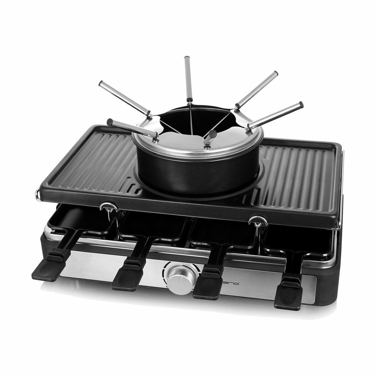 Emerio Raclettegrill,8 Pfannen antihaft Thermostat
