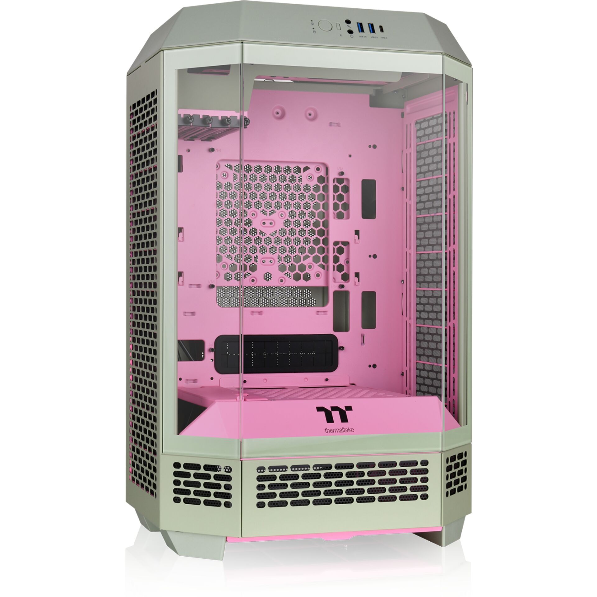 Thermaltake Tower 300 Matcha Plum Micro Tower - Thermaltake Tower 300