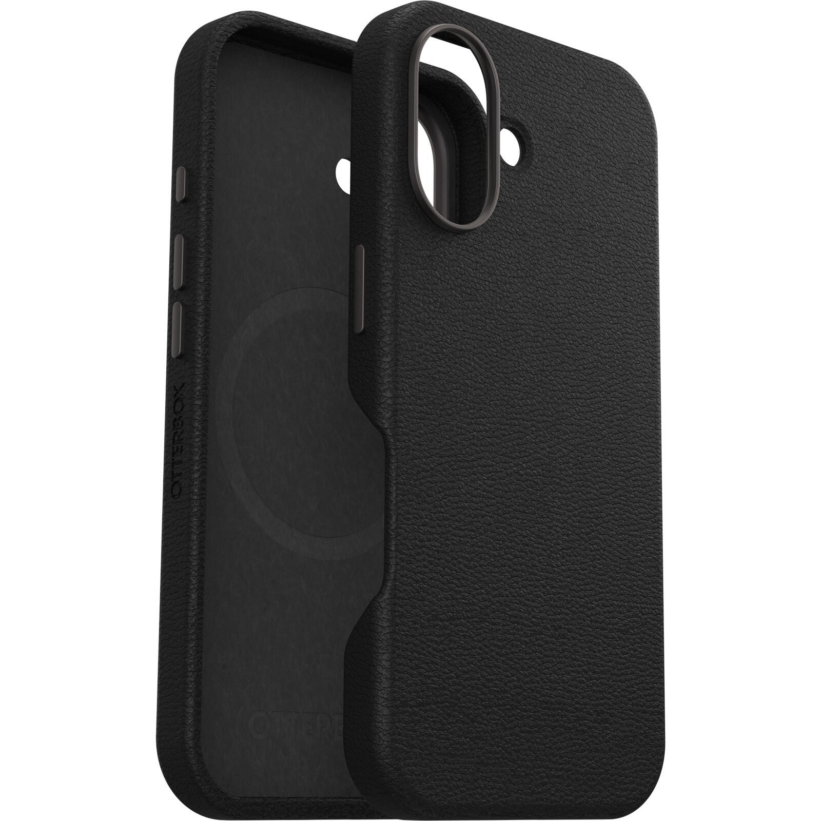 OtterBox Symmetry Cactus Leather Apple iPhone 16 Noir Ash - noir