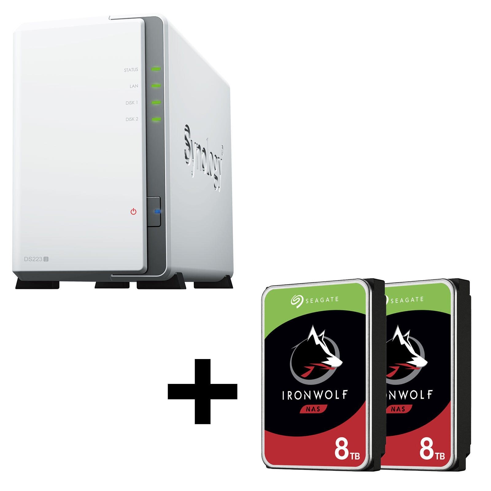 Synology DiskStation DS223J 2 Einschübe NAS-Server Leergehäue +