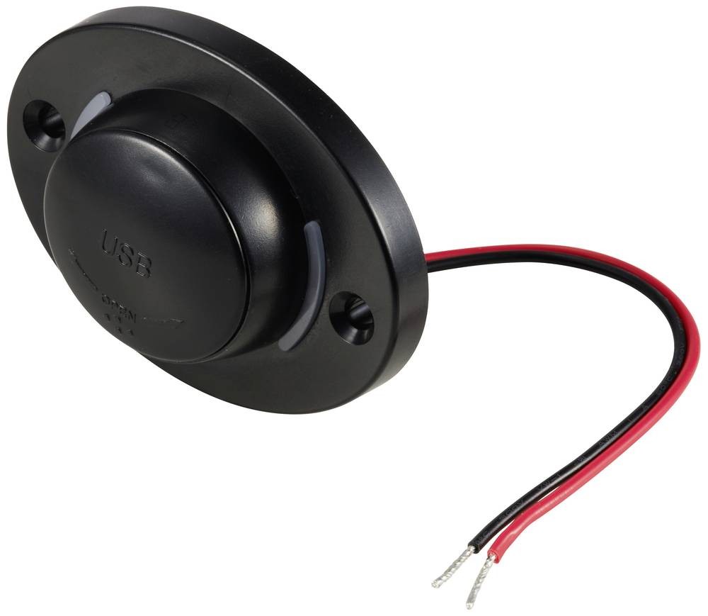 TRU COMPONENTS TC-12114148 Dual USB-A Einbaubuchse mit Beleuchtung