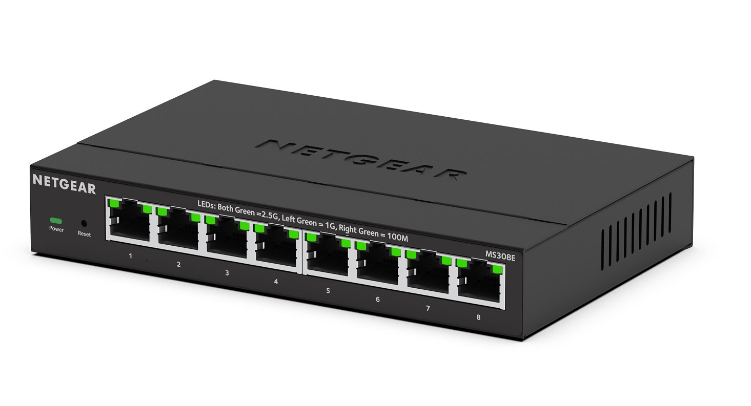 NETGEAR MS308E Unmanaged 2.5G Ethernet (100/1000/2500) Black -