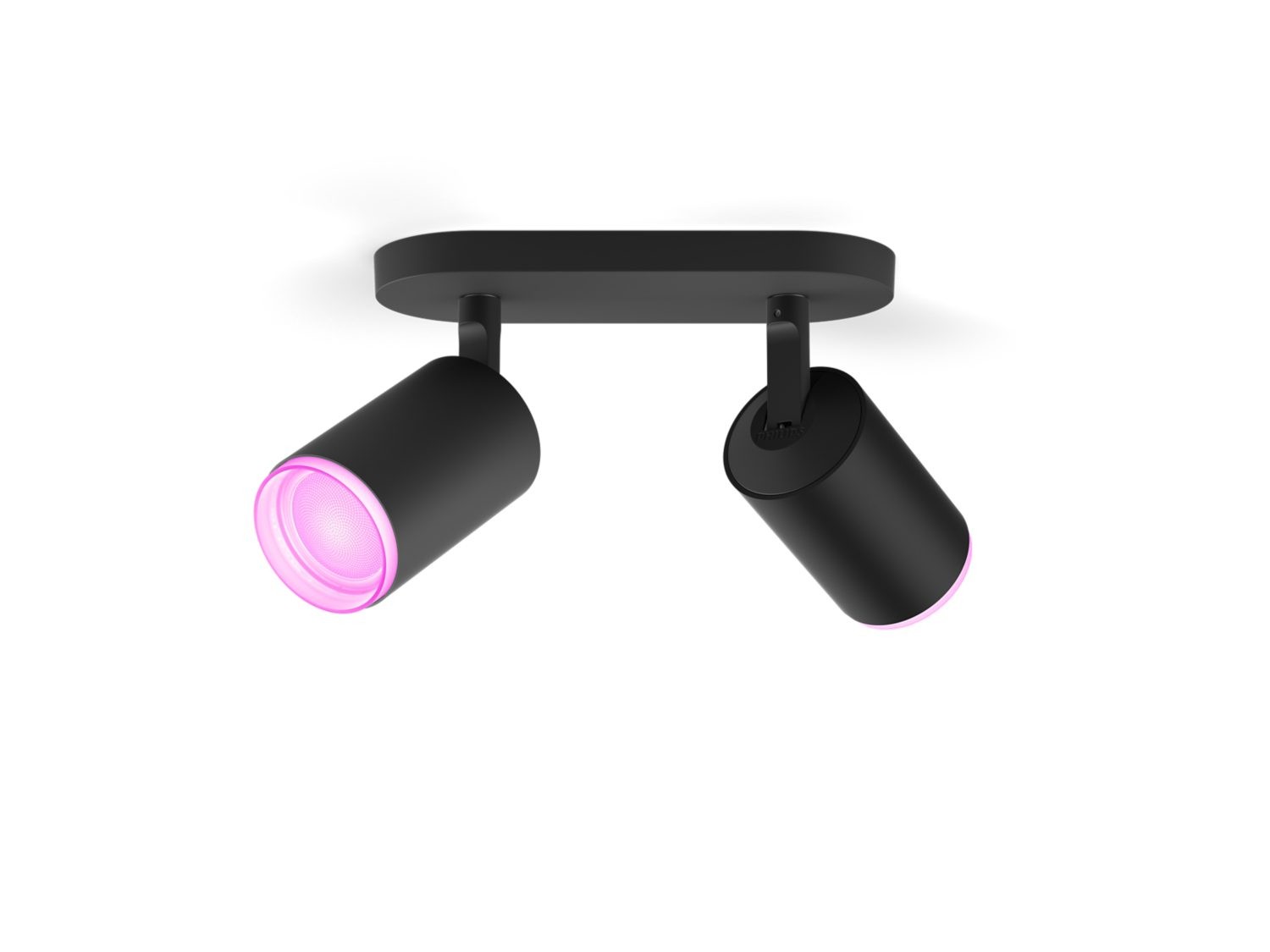 Signify Philips Hue White&Col. Amb. Fugato Spot 2flg schwarz 2x4.2W