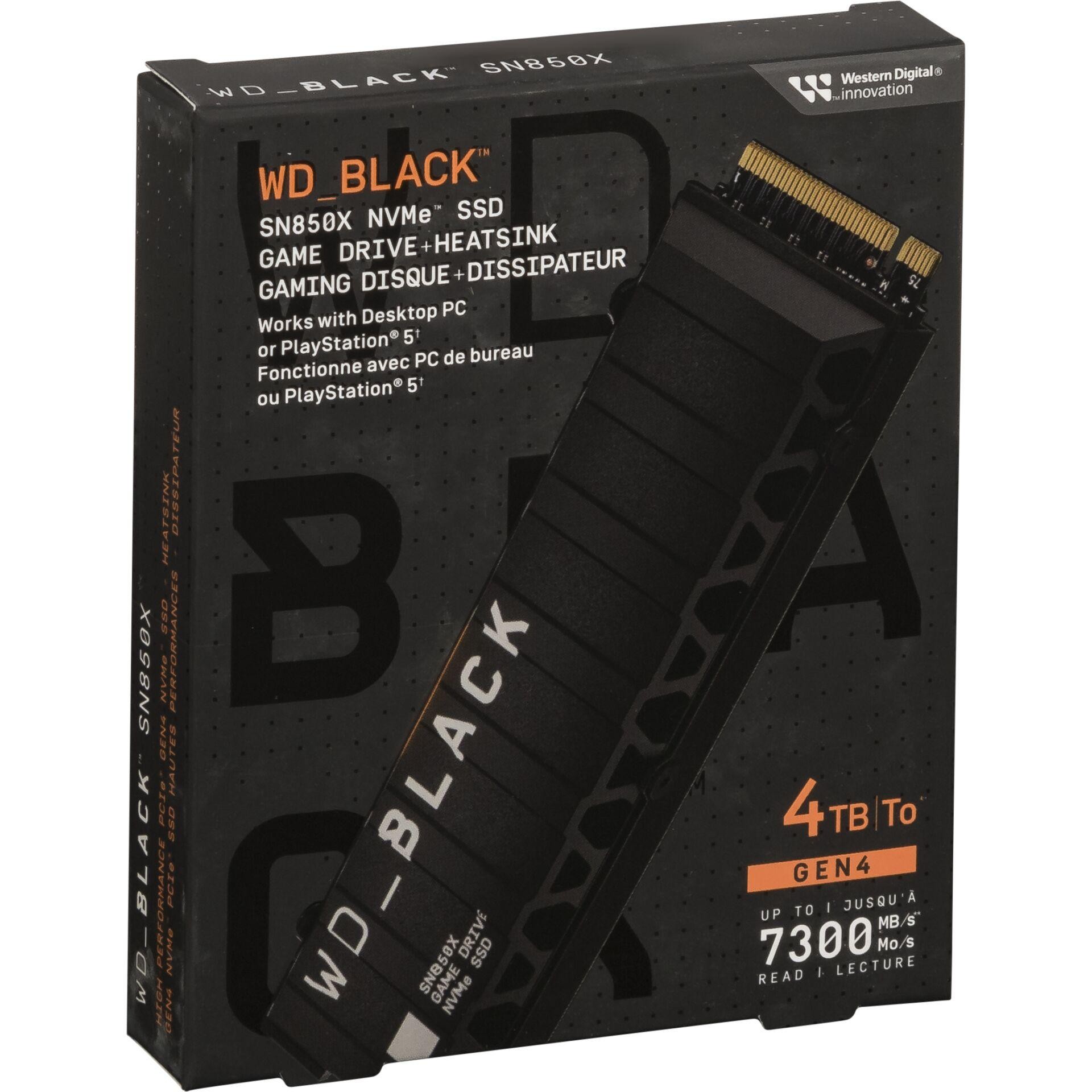Western Digital WD_BLACK SN850X NVMe SSD POWERED BY SANDISK 4