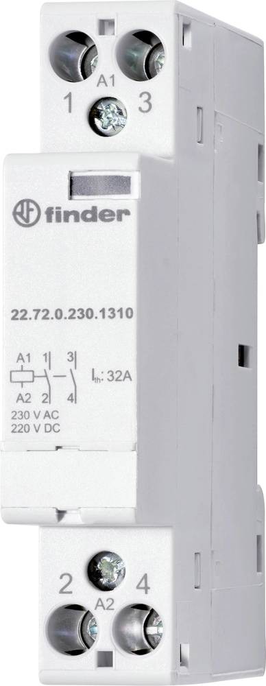 Finder 22.74.0.024.1717 Installationsschütz 1 Öffner, 3 Schließer