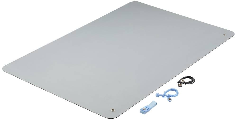 TRU COMPONENTS TC-12356320 ESD-Matten-Set Grau (L x B x H) 900 x 610