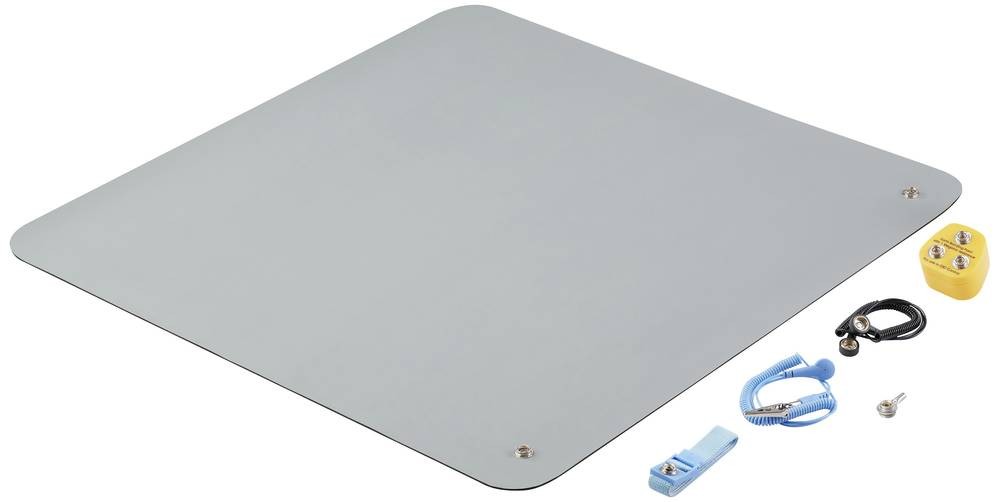 TRU COMPONENTS TC-12356316 ESD-Matten-Set grey (L x B x H) 550 x 550