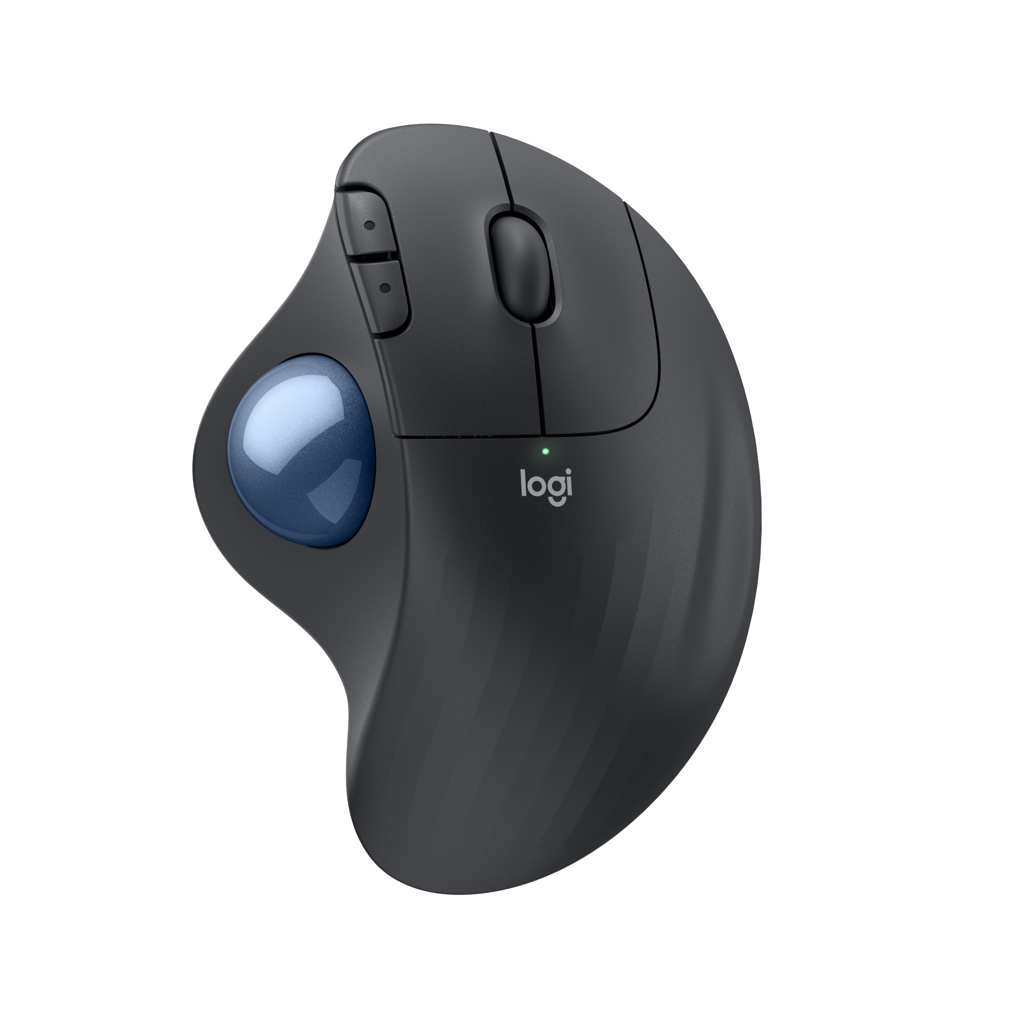 Logitech ERGO M575S Maus Graphit, Blau (metallic) 5 Tasten 2000 dpi