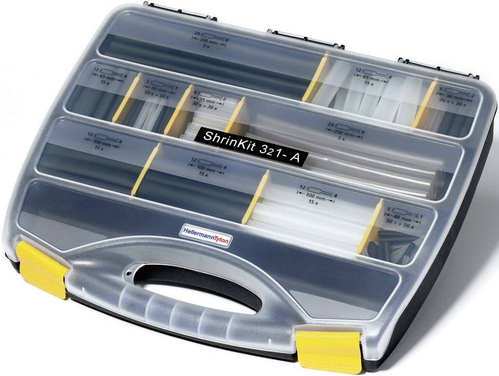 brightermannTyton 380-03003 Schrumpfschlauchsortiment black,