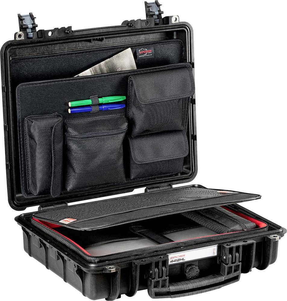 Explorer Cases Outdoor suitcase 4412HL.B C black with notebook bag