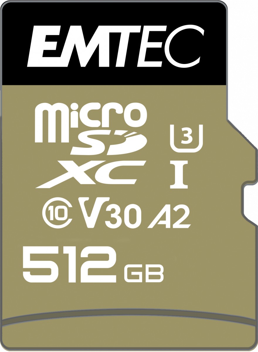 Emtec ECMSDM512GXC10SP mémoire flash 512 Go MicroSDXC UHS-I Classe