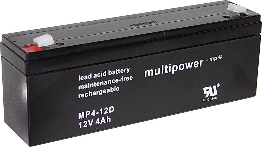 Multipower MP4-12D A97402 Bleirechargeable battery 12V 4Ah Blei-Vlies