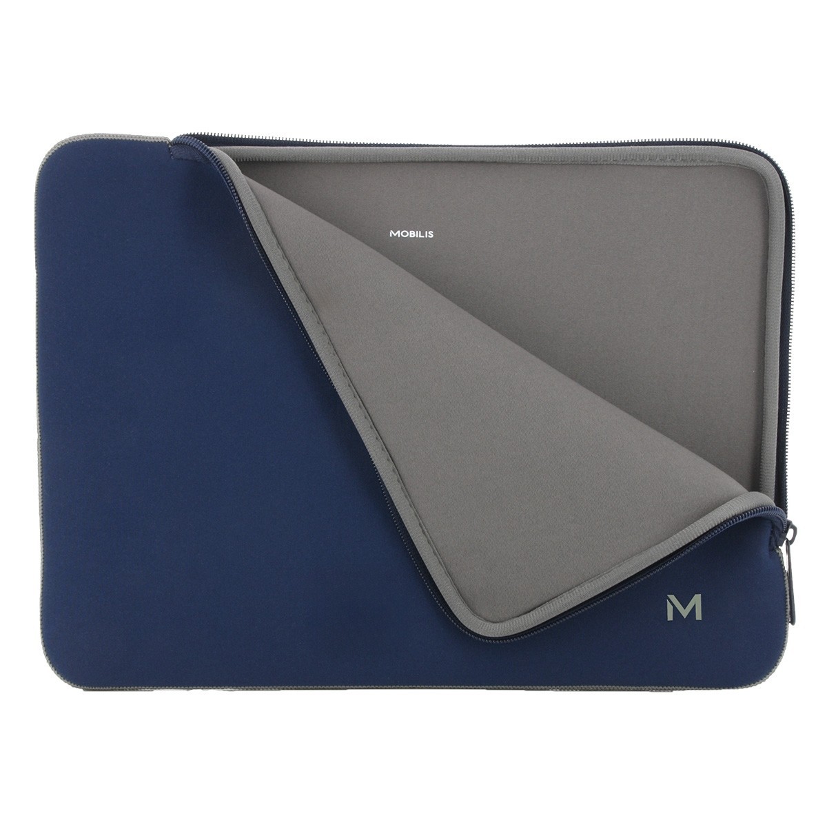Mobilis 049022 laptop case 40.6 cm (16") Sleeve case Grey, Navy -