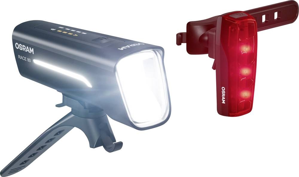 Osram Automotive Fahrradbeleuchtung Set RACE 80 SET LED akkubetrieben