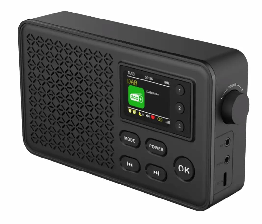 Denver DAB-57 radio Portable Black - Denver DAB-57, Portable, DAB+,
