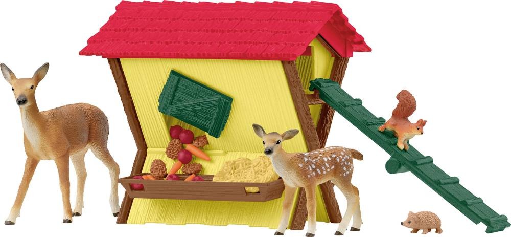 schleich FARM WORLD 42658 Fütterung der Waldtiere