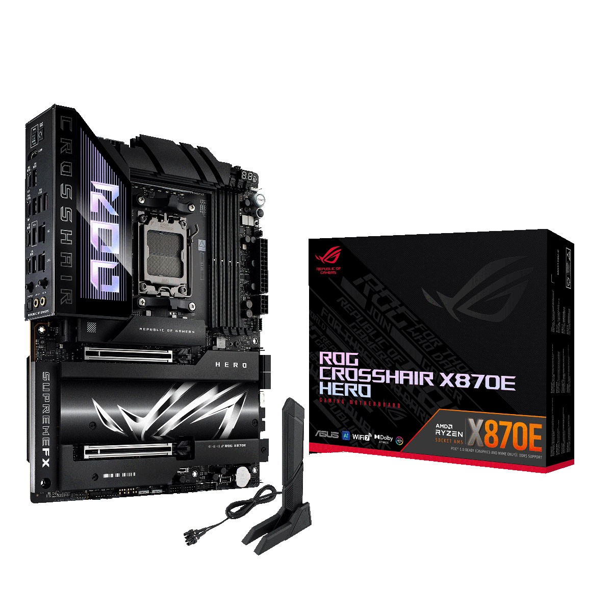 ASUS ROG CROSSHAIR X870E HERO AMD X870E Zócalo AM5 ATX - ASUS ROG
