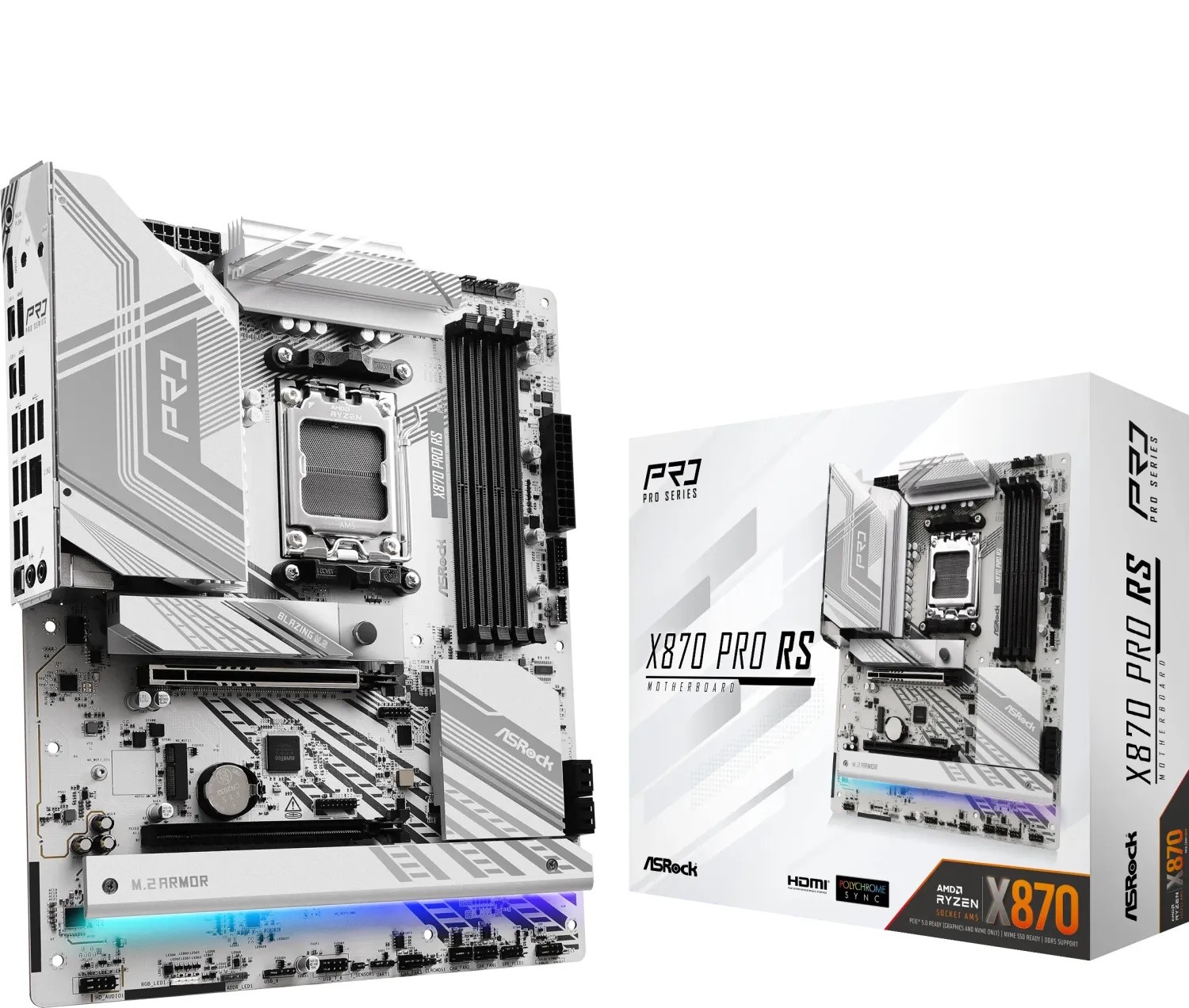 Asrock X870 PRO RS AMD X870 Socket AM5 ATX - Asrock X870 PRO RS, AMD,