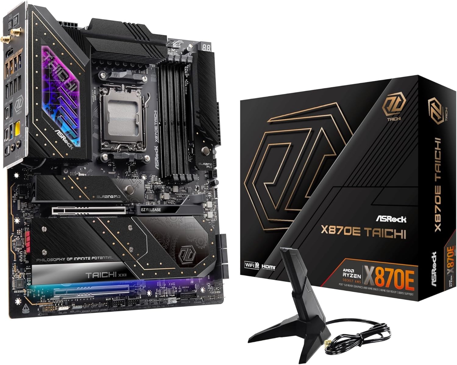 Asrock X870E Taichi AMD X870E Socket AM5 Extended ATX - Asrock X870E