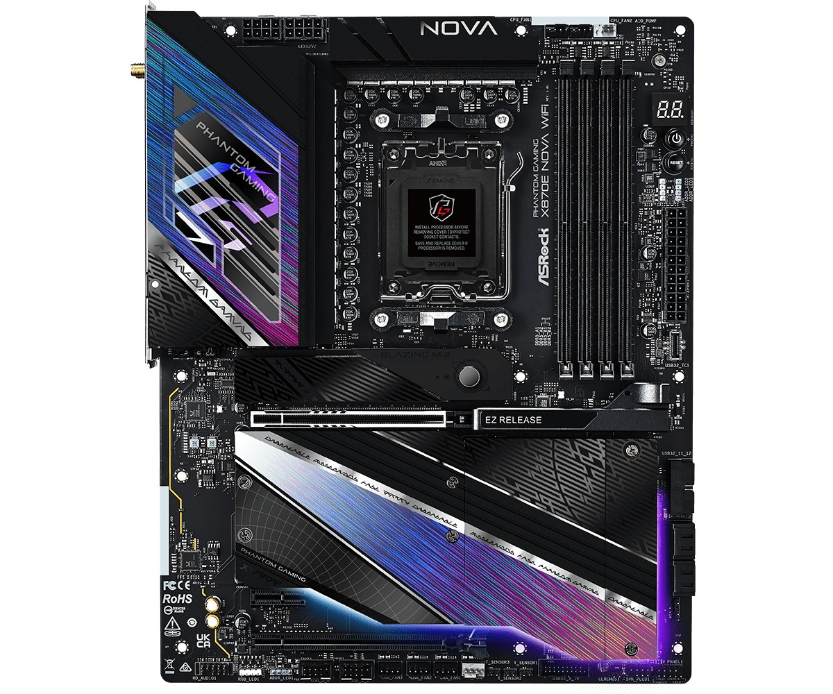 Asrock MK X870E NOVA WIFI AMD X870E Socket AM5 ATX - Asrock MK X870E