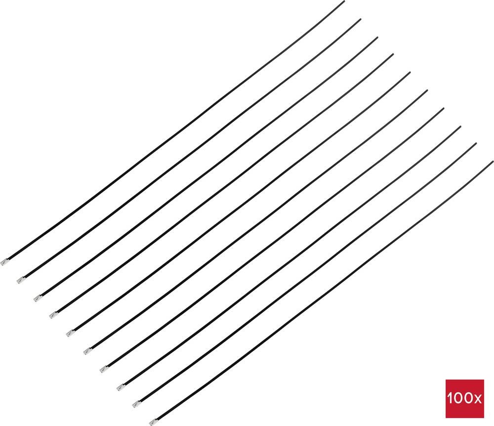 TRU COMPONENTS TC-12656612 Stahlkabelbinder 840mm 4.6mm AISI 316 mit