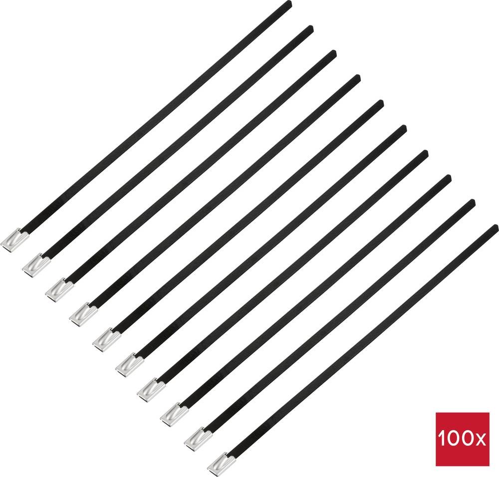 TRU COMPONENTS TC-12656592 Stahlkabelbinder 200mm 4.6mm AISI 316 con