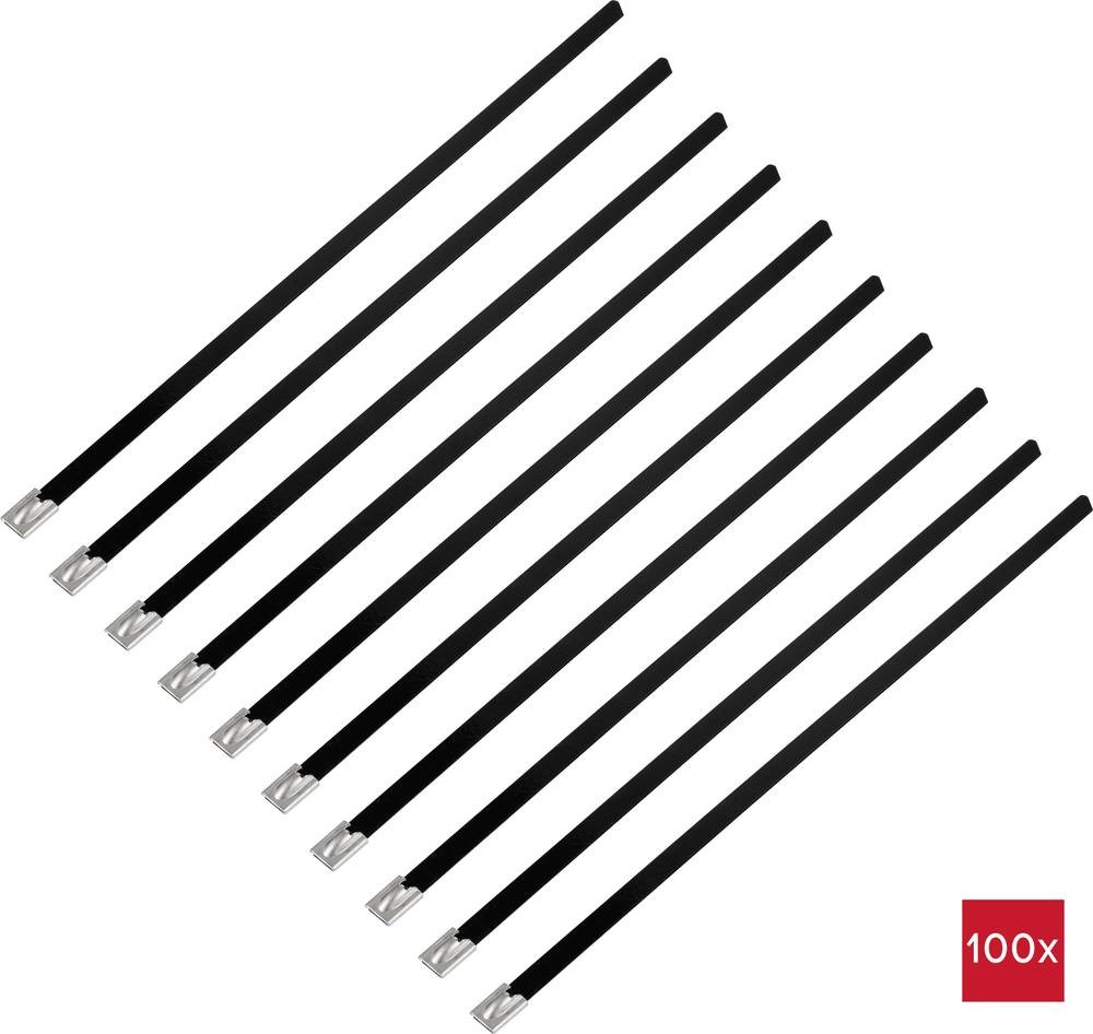 TRU COMPONENTS TC-12647612 Stahlkabelbinder 290mm 7.9mm AISI 304 mit