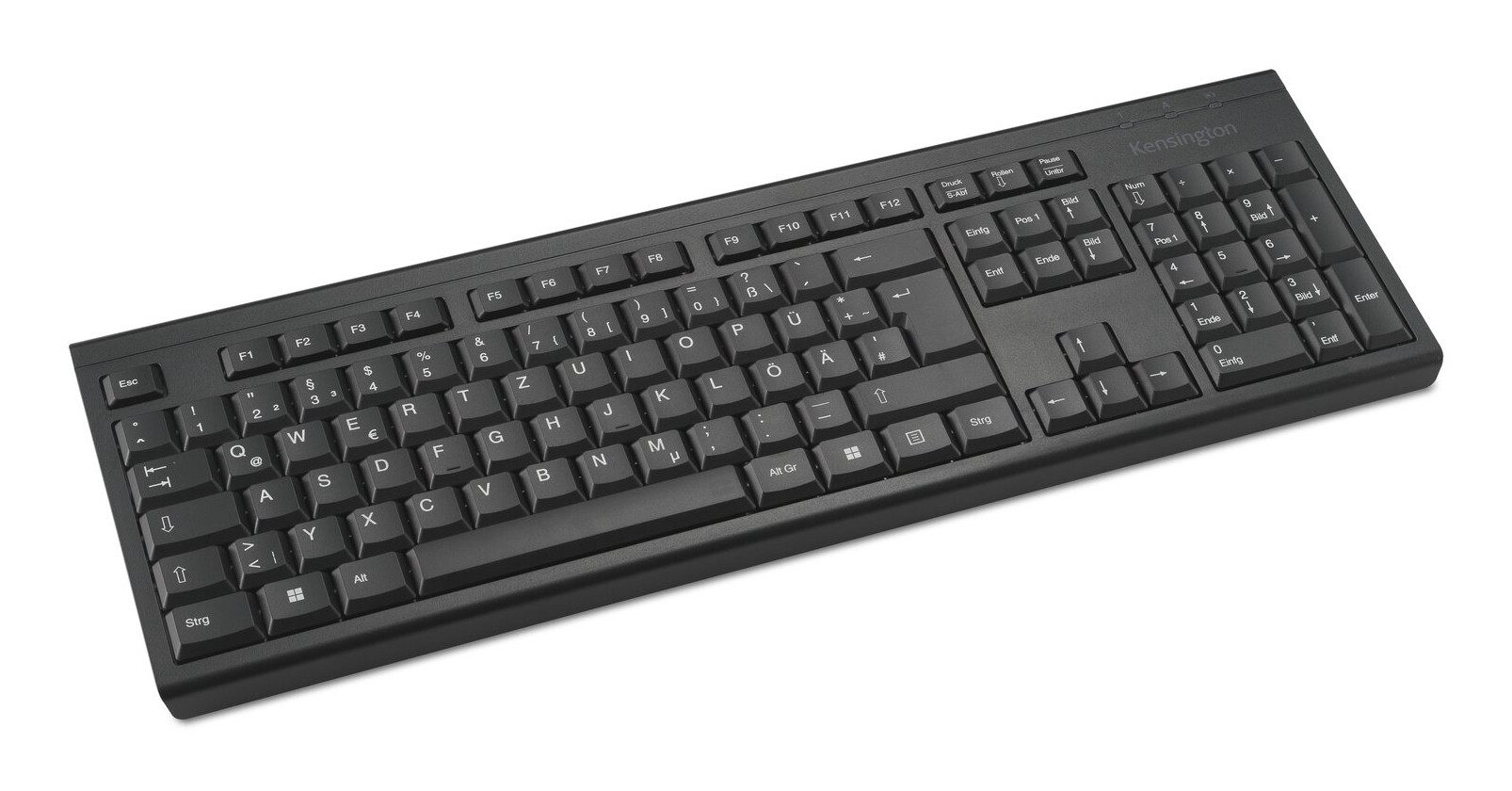 Kensington Tastatur Deutsch, QWERTZ Schwarz
