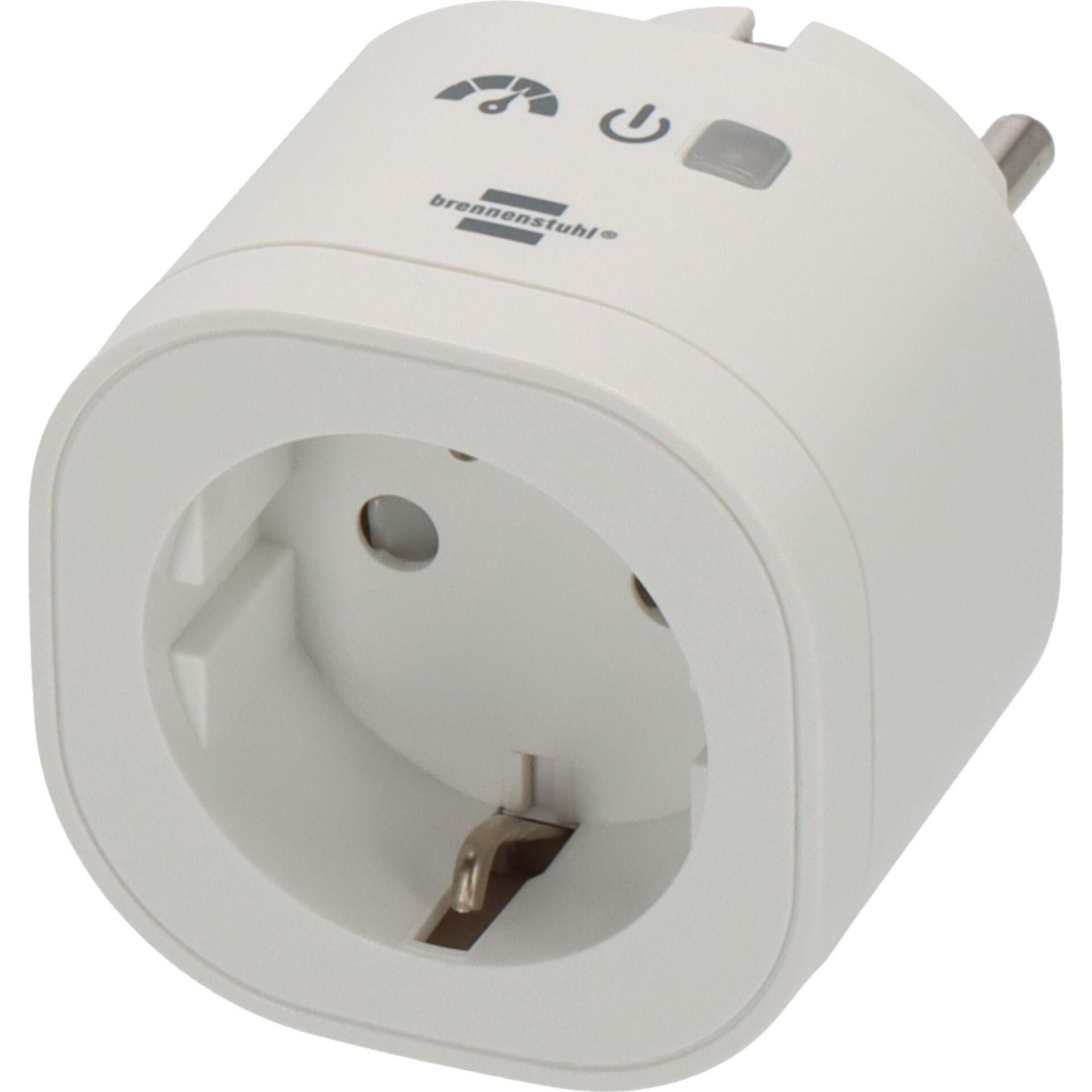 Brennenstuhl 1294880 Wi-Fi Smarte WLAN-Steckdose Innenbereich,