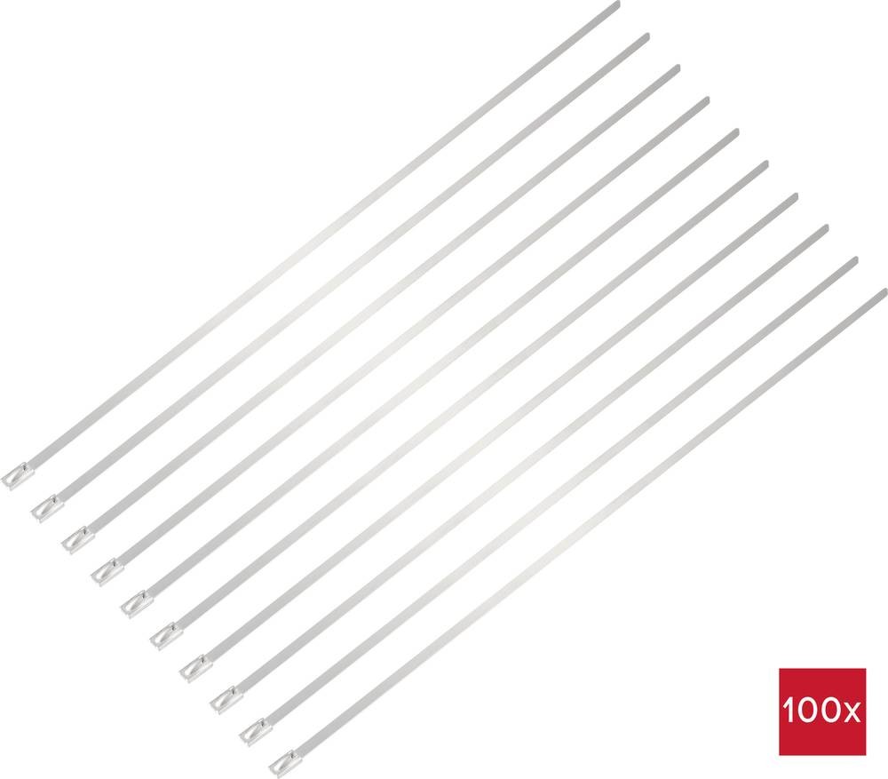 TRU COMPONENTS TC-12647564 Stahlkabelbinder 360mm 4.6mm AISI 304
