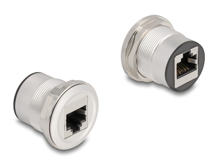 Delock 88190 RJ45 Einbaufemale clutch Cat.6 STP Aluminium 88190 black,