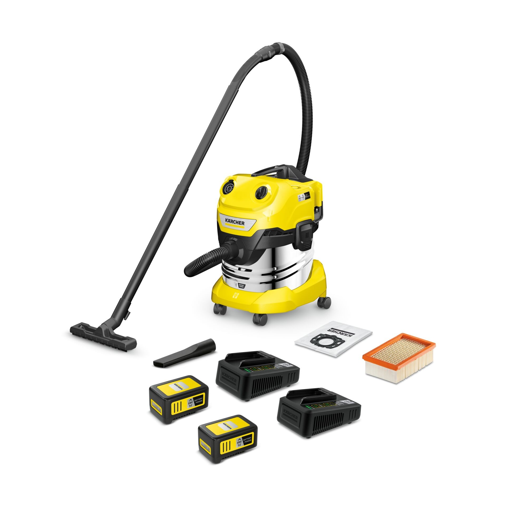 Karcher Home & Garden WD 4-18 S Dual Battery Set V-20/22 1.628-626.0