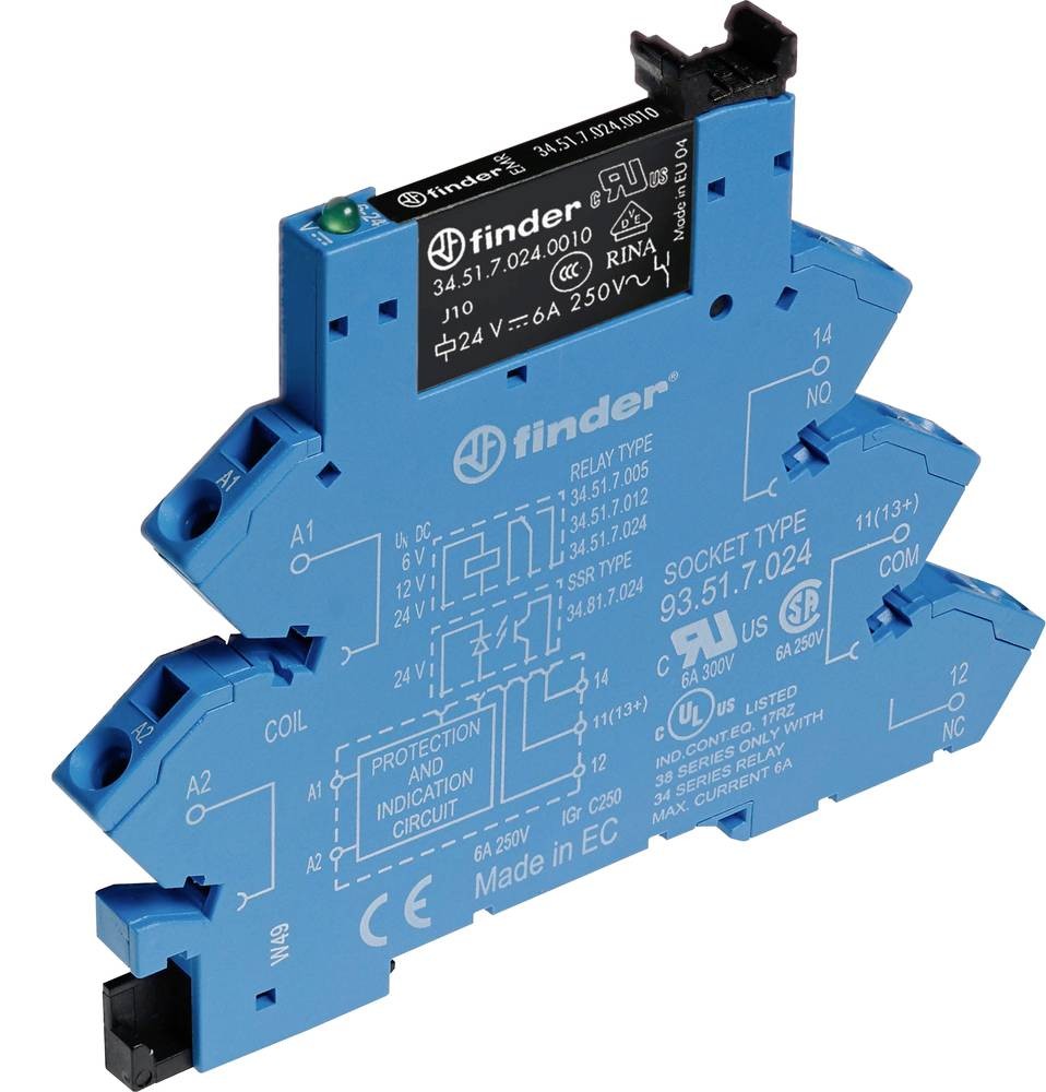 Finder 38.61.3.125.5060 Koppelrelais 110 V/AC 6A 1 Wechsler 1 pc(s)