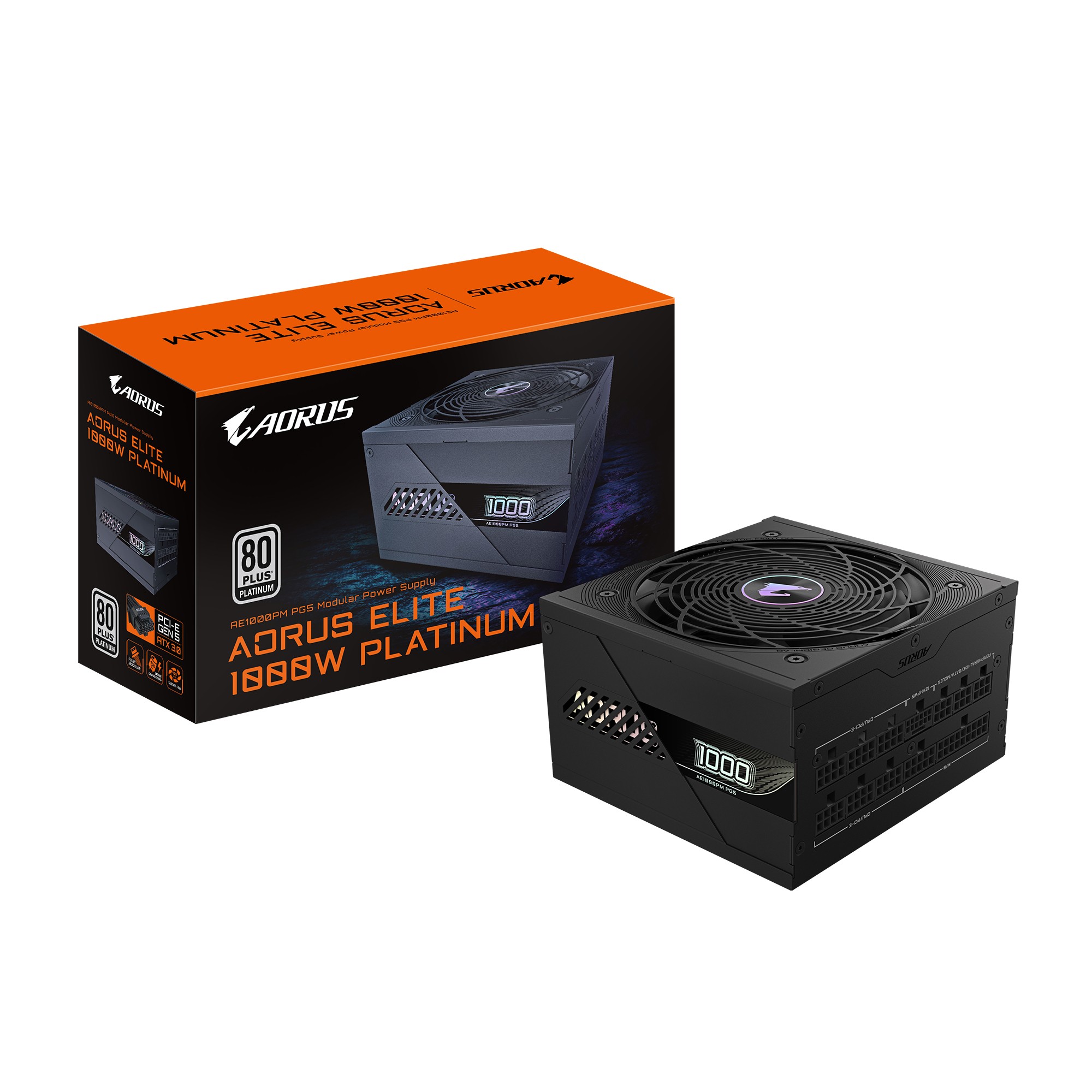 GIGABYTE AORUS ELITE P1000W ICE Alimentatore - PCIe 5.0, 80 PLUS