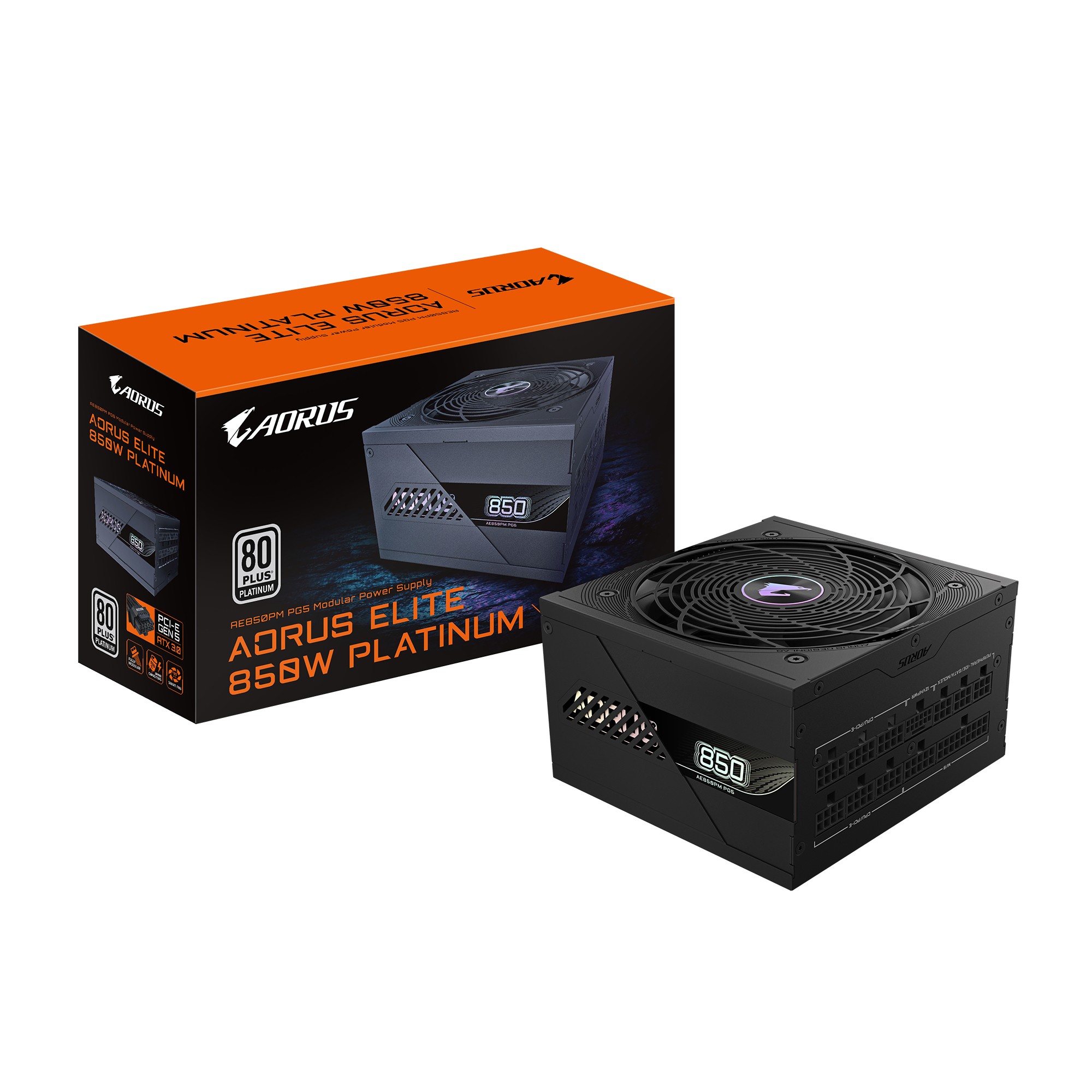 GIGABYTE AORUS ELITE P850W Fuente de Alimentación - PCIe 5.0, 80