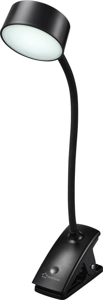 Renkforce RF-6053266 Klemmleuchte LED LED fest eingebaut 2W Schwarz