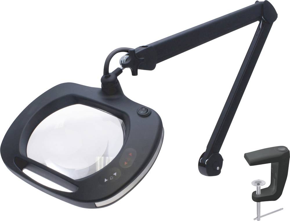 Ideal-tek LED Magnifying Lamp with LED Flexi Magnifier Lamp, 5dioptre,