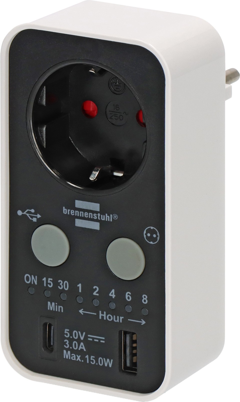 Brennenstuhl 1506180 Steckdosen-Timer digital 3000 W IP20