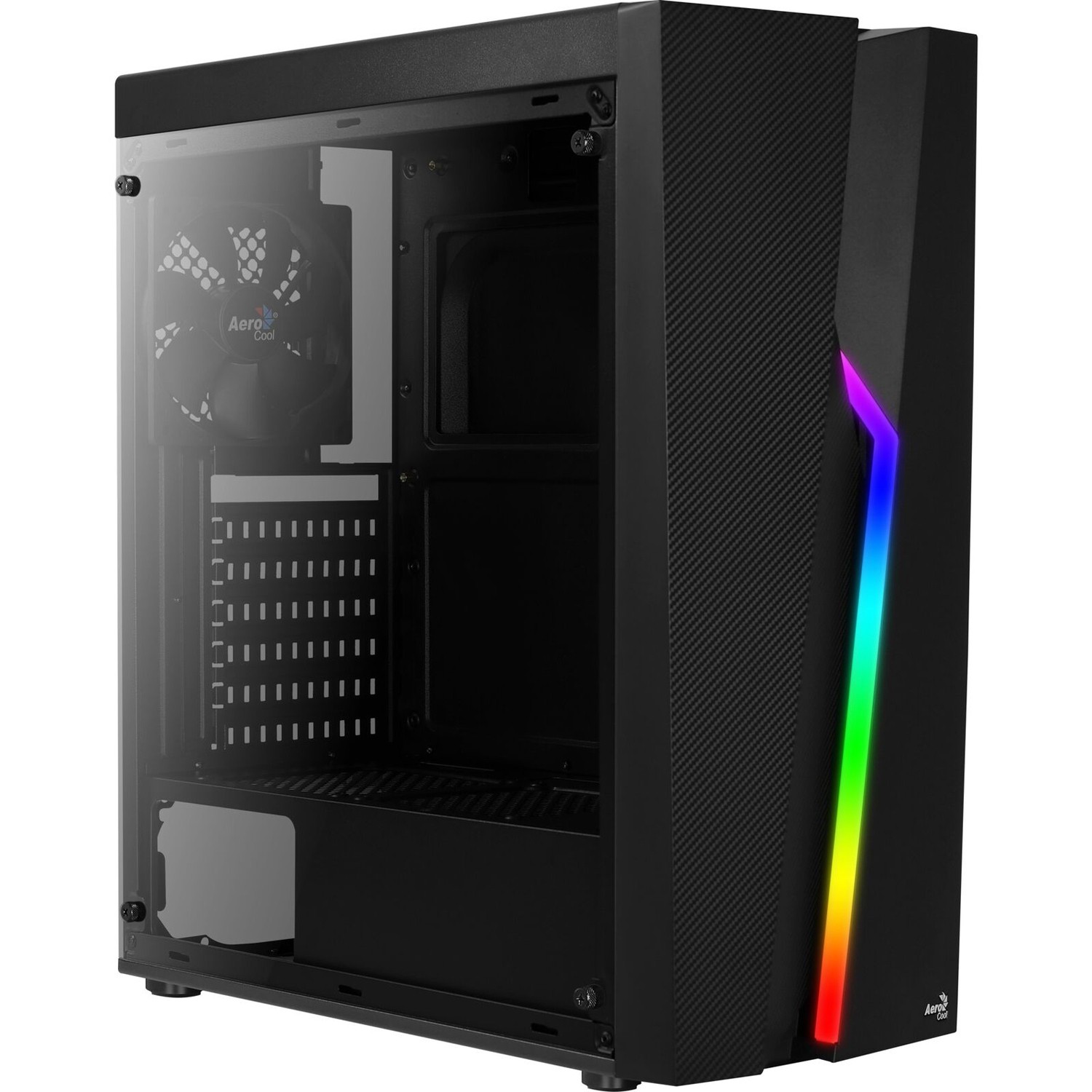 Aerocool Bolt Midi Tower Black - Aerocool Bolt, Midi Tower, PC, Black,