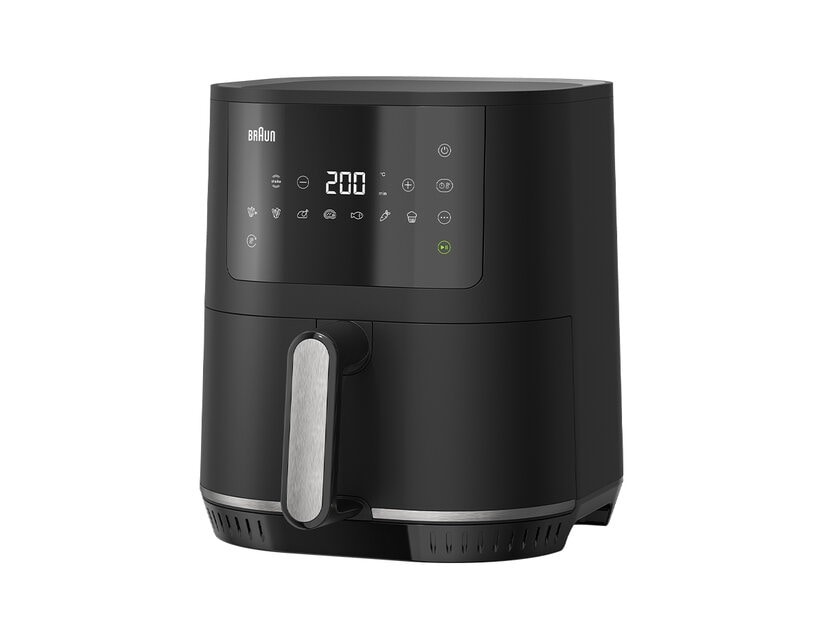 Braun HF 3030I BK Fritteuse 4.3l 1500 Kartoffel-/Gemüsestampfer,