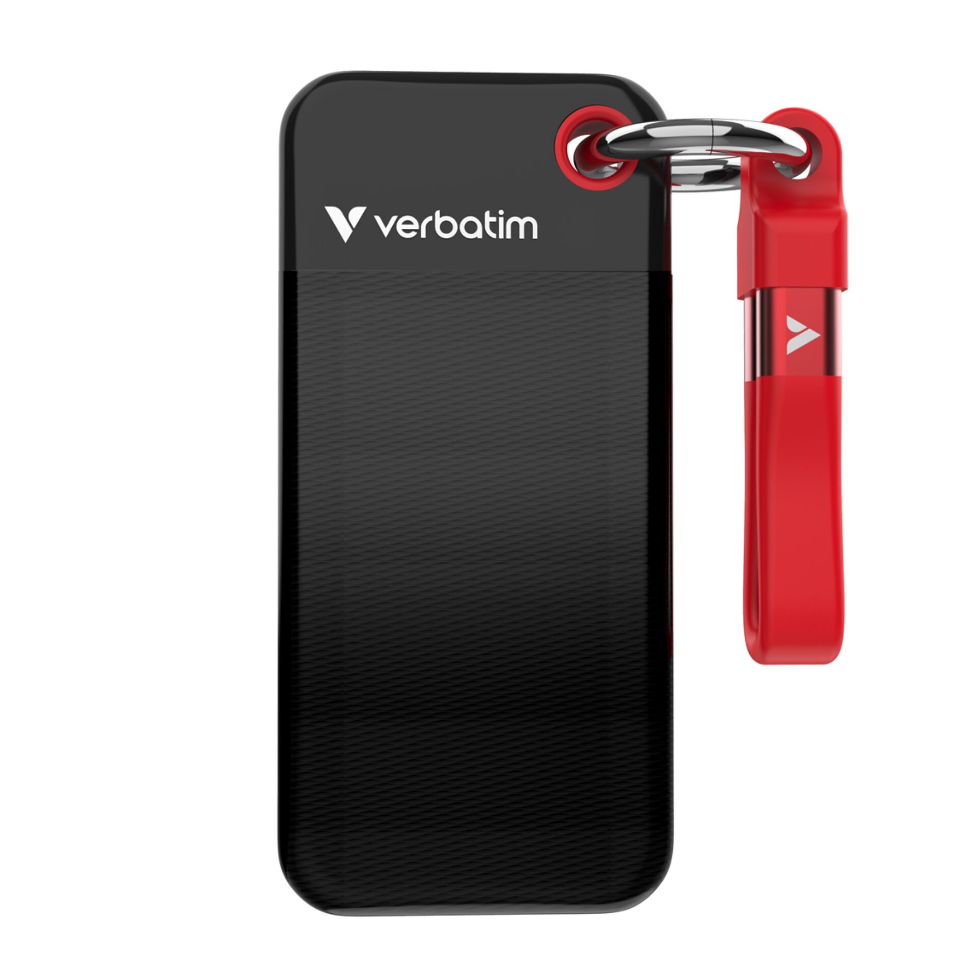 Verbatim Pocket 2TB Externe SSD USB-C (USB 3.2 Gen 2) Schwarz, Rot