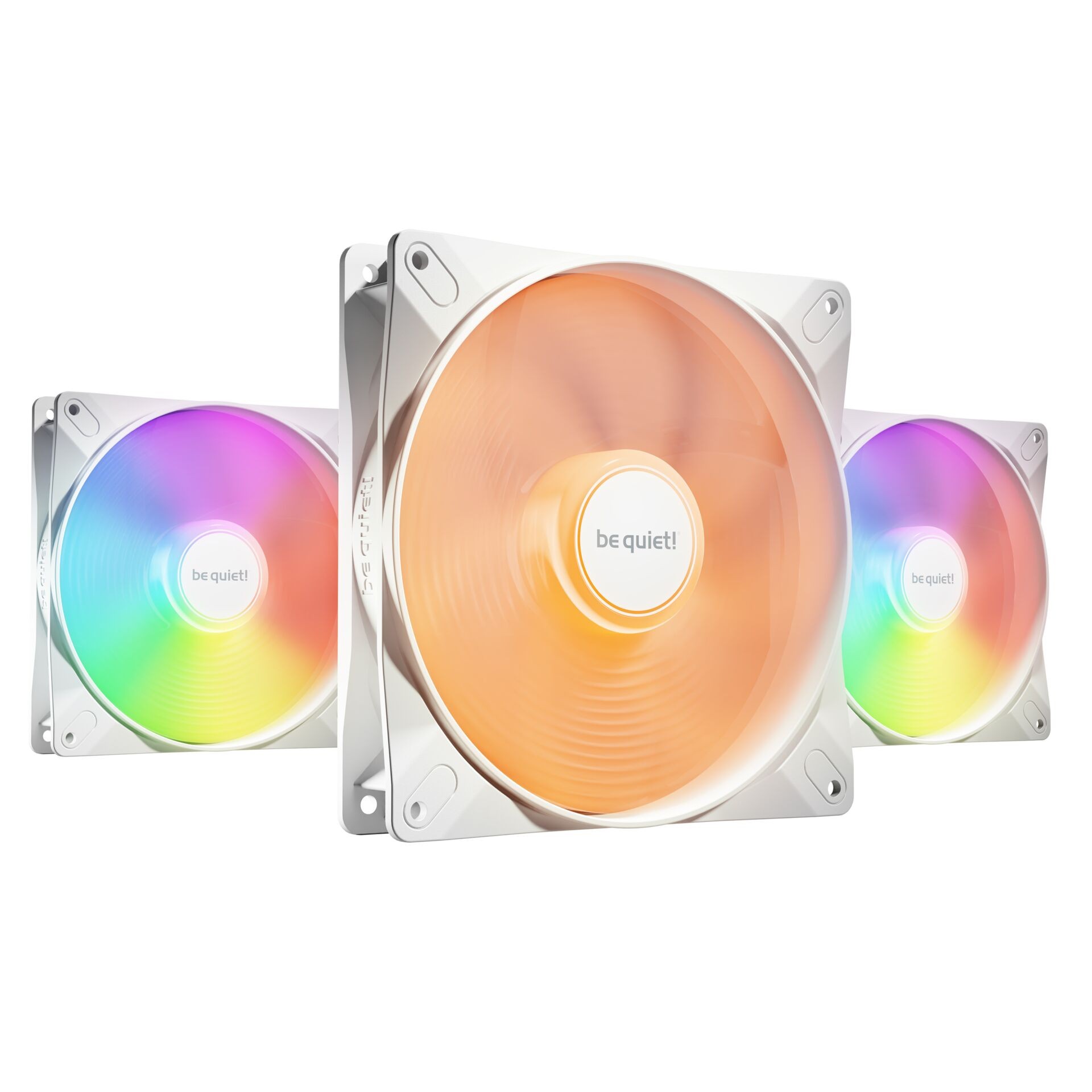 be quiet! LIGHT WINGS LX 140mm PWM 3-Pack White Computer case Fan 14
