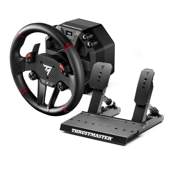 Thrustmaster T598-P Negro, Rojo USB Volante + Pedales Analógico/